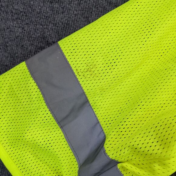 Uline Class 3 Reflective Safety Shirt Mens Size 2XL 3XL Bright Yellow Green - Picture 11 of 12